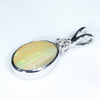 Sterling Silver - Solid Queensland Boulder Opal  - Natural Diamond