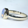 Gold Opal Ring Side View