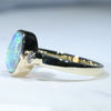 Gold Opal Ring Side View
