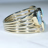 Easy Wear Thick Opal multi Split Band Ring Design