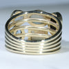Solid Gold Opal Ring Rear View