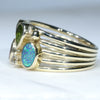 Multi Level Split Bands Opal Ring Design