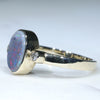 Gold Opal Ring Side View