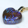 Easy Wear Gold Opal Heart Pendant Design