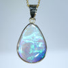 Lightning Ridge Crystal Opal 18k Gold Pendant (16mm x 11.5mm) Code - AA35