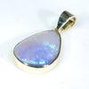 Lightning Ridge Crystal Opal 18k Gold Pendant (16mm x 11.5mm) Code - AA35