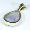 Lightning Ridge Crystal Opal 18k Gold Pendant (16mm x 11.5mm) Code - AA35