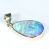 Lightning Ridge Crystal Opal 18k Gold Pendant (16mm x 11.5mm) Code - AA35