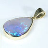 Lightning Ridge Crystal Opal 18k Gold Pendant (16mm x 11.5mm) Code - AA35