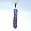 Stunning Natural Australian Boulder Opal Gold Pendant