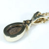 Solid Opal Pendant rear View