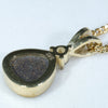 Solid Opal Pendant rear View