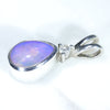 Silver Opal Pendant Side View