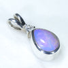 Sterling Silver - Solid Queensland Boulder Opal - Natural Diamond