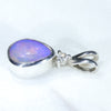 Silver Opal Pendant Side View