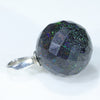 Fairy Opal Faceted Ball Silver Pendant