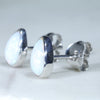 Sterling Silver - Solid Coober Pedy White Opal