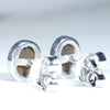 Solid Opal Studs Rear View