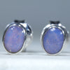 Easy Wear Small Opal Silver Stud Earring Design