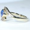 Gold Opal Ring Side View