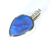 10k Gold - Solid Black Opal - Natural Diamonds