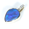 Gold Opal Pendant Top Side View