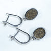 Solid Opal Earrings Rear View