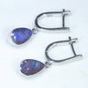 Easy Wear Silver Opal Huggie Earring Design