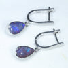Easy Wear Silver Opal Huggie Earring Design