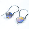 Easy Wear Silver Opal Drop Earring Design