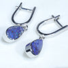 Easy Wear Silver Opal Huggie Earring Design