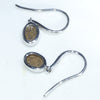 Solid Opal Earrings Rear View