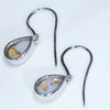 Solid Opal Earrings Rear View