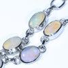 Australian Boulder Opal Silver Bracelet 16cm - 20cm Code  CC10