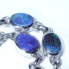 Australian Boulder Opal Silver Bracelet 16.5cm - 20cm Code  CC09