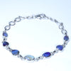 Australian Boulder Opal Silver Bracelet 16cm - 20.5cm Code  CC05