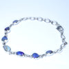 Australian Boulder Opal Silver Bracelet 16cm - 20.5cm Code  CC05