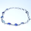 Australian Boulder Opal Silver Bracelet 16cm - 20.5cm Code  CC05