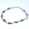 Australian Boulder Opal Silver Bracelet 16cm - 20.5cm Code  CC05