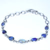 Australian Boulder Opal Silver Bracelet 16cm - 20.5cm Code  CC05