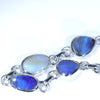Australian Boulder Opal Silver Bracelet 16cm - 20.5cm Code  CC05