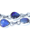 Australian Boulder Opal Silver Bracelet 16cm - 20.5cm Code  CC05