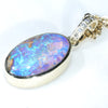 Gold Opal Pendant Side View