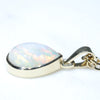Gold Opal Pendant Side view