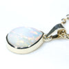 Gold Opal Pendant Side View