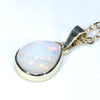 10k Gold - Solid Coober Pedy White Opal