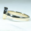 Coober Pedy White Opal Gold Ring Size - 6.5 US Code  EM87