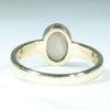 Coober Pedy White Opal Gold Ring Size - 6.5 US Code  EM87