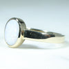 10k Gold - Solid Coober Pedy White Opal