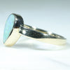 Natural Solid Australian Boulder Opal  Gold Ring - Size 6.75  US Code - EM86
